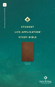 NLT Student Life Application Study Bible, Filament Enabled: LeatherLike, Rustic Brown, Red Letter