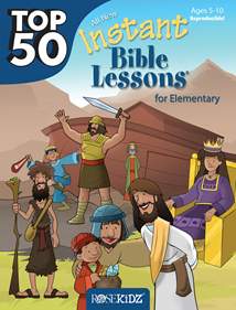 Top 50 Instant Bible Lessons for Elementary with Object Lessons: Softcover