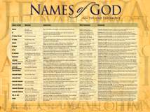 Names of God Wall Chart: Wall Chart