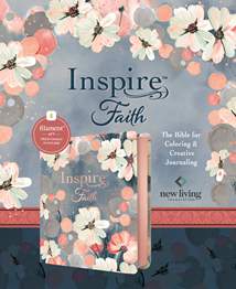 Inspire FAITH Bible NLT, Filament Enabled: LeatherLike, Watercolor Garden