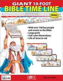 Giant 10-Foot Bible Time Line: Fold-out book or chart