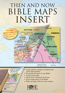 Then and Now Bible Maps Insert: Softcover
