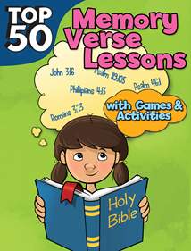 Top 50 Memory Verse Lessons with Games & Activities: Softcover