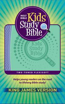 KJV Kids Study Bible: Flexisoft, Purple/Green, Red Letter