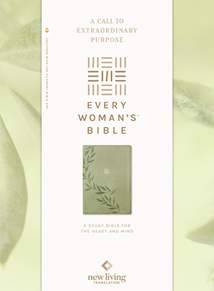 NLT Every Woman’s Bible, Filament Enabled: LeatherLike, Olive Branch Green, Red Letter