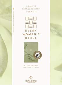 NLT Every Woman’s Bible, Filament Enabled: LeatherLike, Indexed, Olive Branch Green, Red Letter