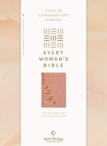 NLT Every Woman’s Bible, Filament Enabled: LeatherLike, Pink Petals, Red Letter