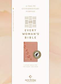 NLT Every Woman’s Bible, Filament Enabled: LeatherLike, Indexed, Pink Petals, Red Letter