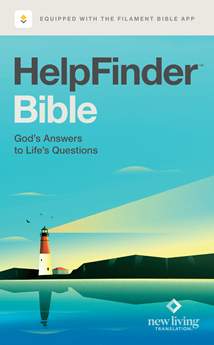 HelpFinder Bible NLT, Filament Enabled: Hardcover, Red Letter