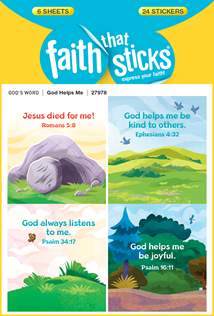 GO Bible: God Helps Me: Stickers